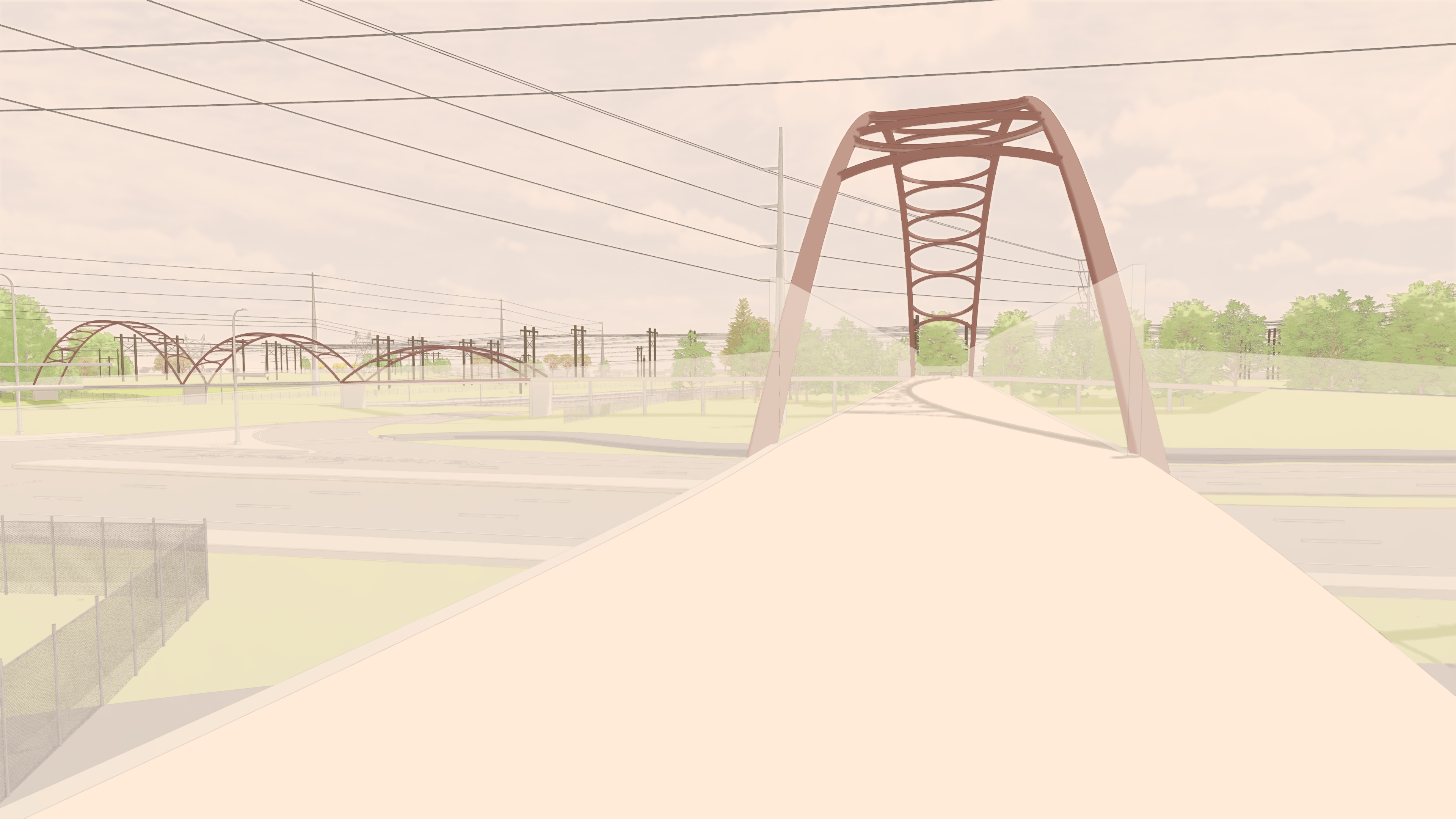"View of bridge over Cornelius Pass Road from the proposed trail"