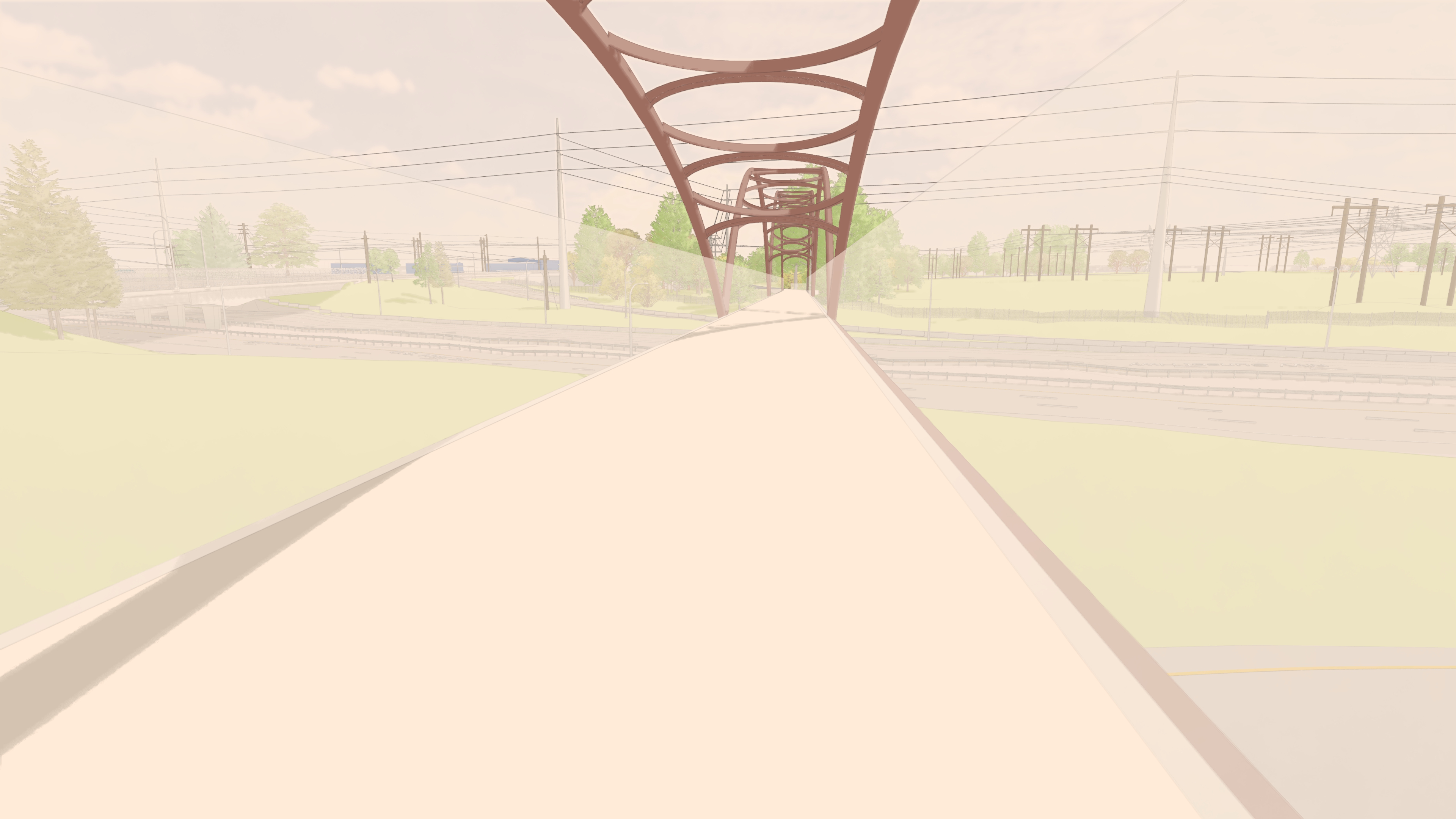 "View of bridge over U.S. 26 from the proposed trail"